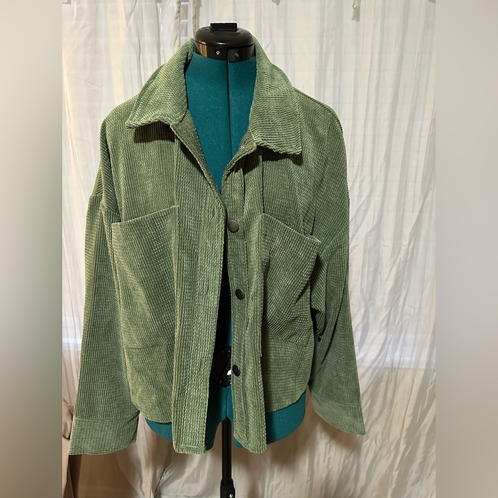 Rue21 Olive Corduroy Utility Jacket